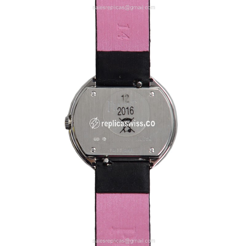 Piaget Possession Replica - Quartz - White Gold - Black Silk - View 3