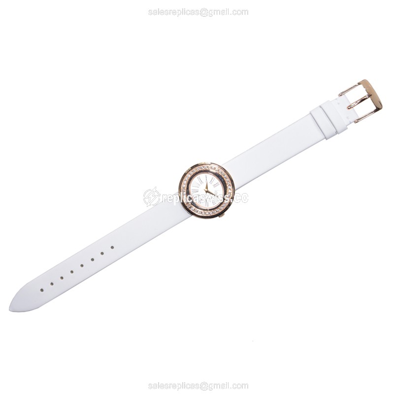 Piaget POSSESSION Replica - Quartz - 18kt Rose Gold - Diamonds - White Dial - View 2