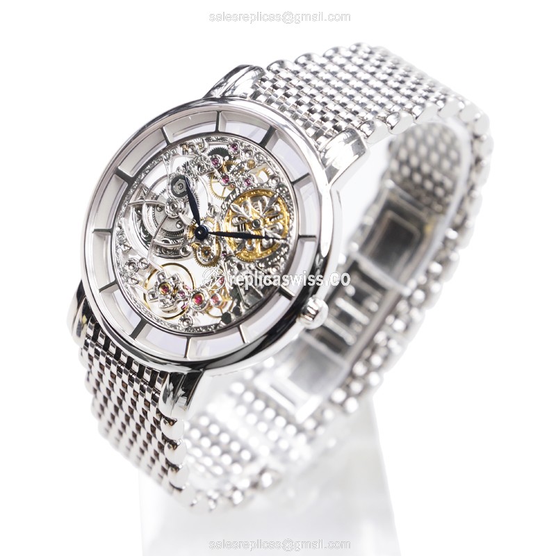 Patek Philippe 5180/1G-001 - Automatic - 18kt Gold Case - Silver Dial - Silver Strap - View 3