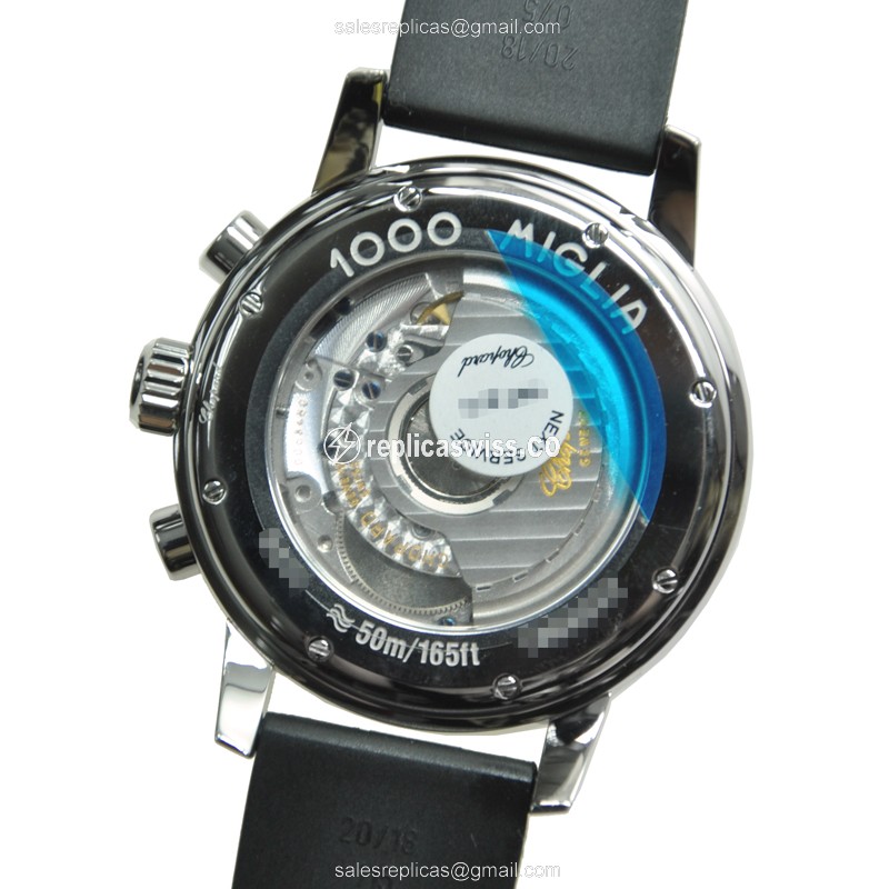 Chopard MILLE MIGLIA GT XL Automatic - Black Dial - Rubber Strap - Buckle Clasp - View 3