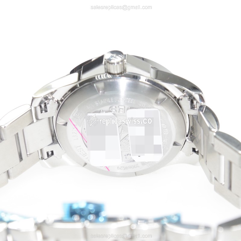 Longines Conquest Replica Watch - Quartz - Steel - Black Dial - View 4