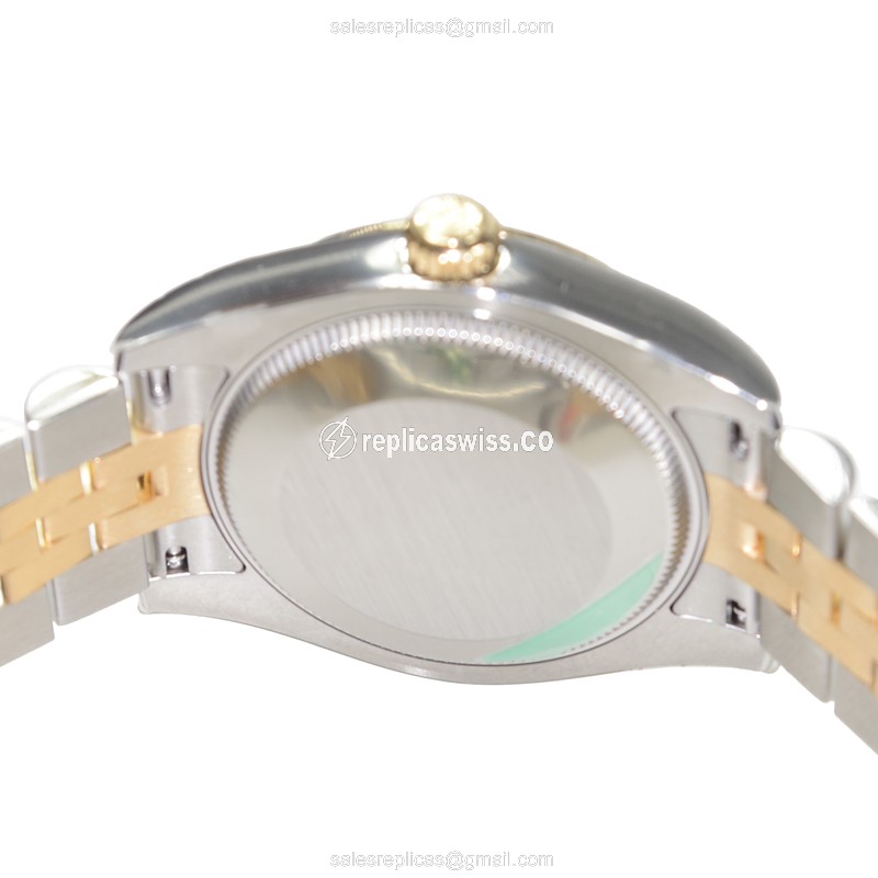 Rolex Datejust Replica - Automatic - Gold Case & Silver - 28mm Band - View 4
