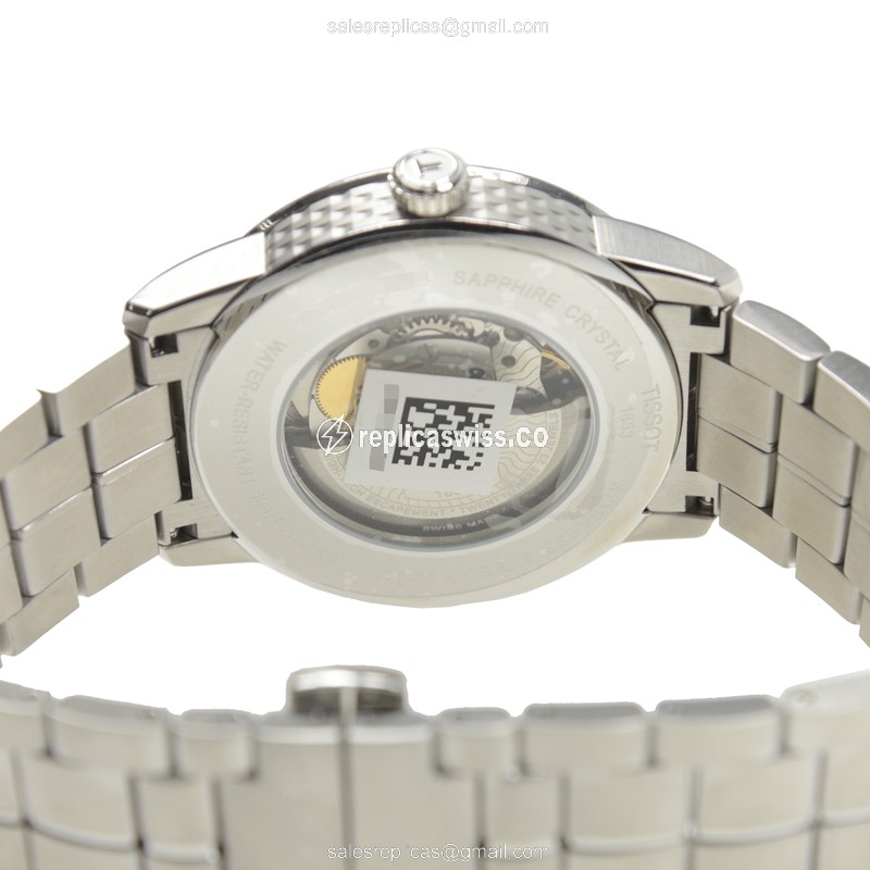 Tissot T-CLASSIC Automatic - Black Dial - Silver Steel - Steel Clasp - View 4