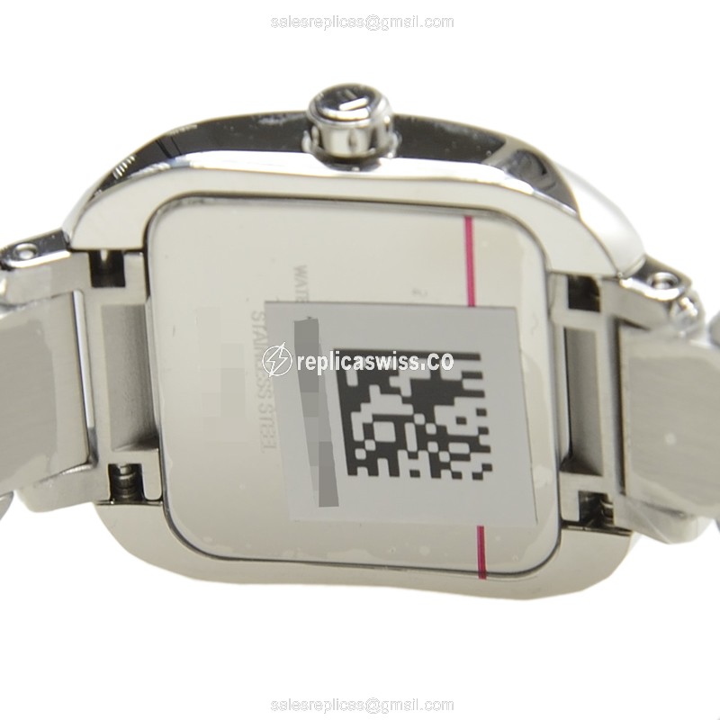 Rolex T-LADY Quartz - White Dial - Steel Case - Silver Strap - Clasp - View 4