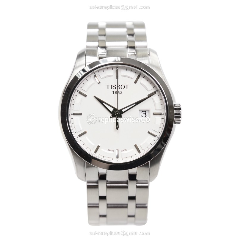 Tissot T-CLASSIC Replica - Quartz - Steel Case - Silver Dial - Steel Strap - View 2