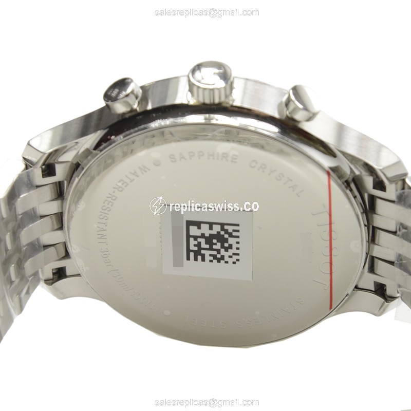 Tissot T-CLASSIC Quartz - Steel Case - Dark Grey - Silver Steel - Clasp - View 4