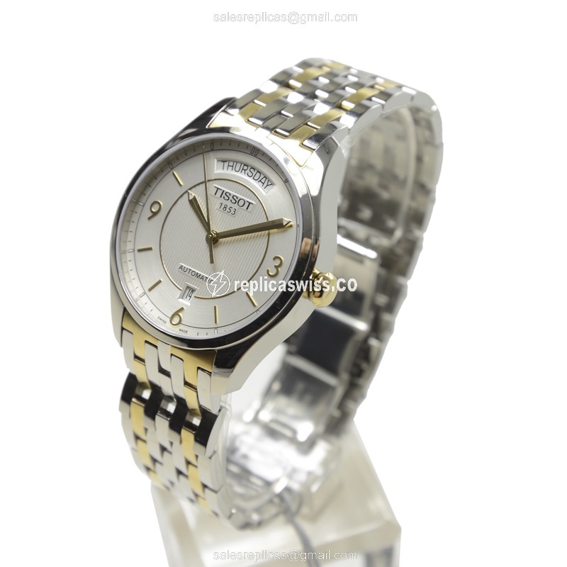 Rolex T-CLASSIC Replica - Automatic - Stainless Steel - Silver Dial - Steel Bracelet - View 3