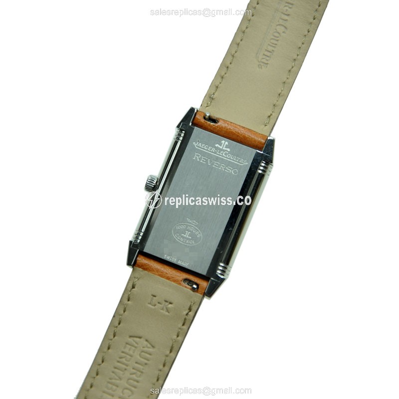 Jaeger-Lecoultre Q2508411 REVERSO - Manual - Steel - Silver Dial - Orange Leather Strap - View 4