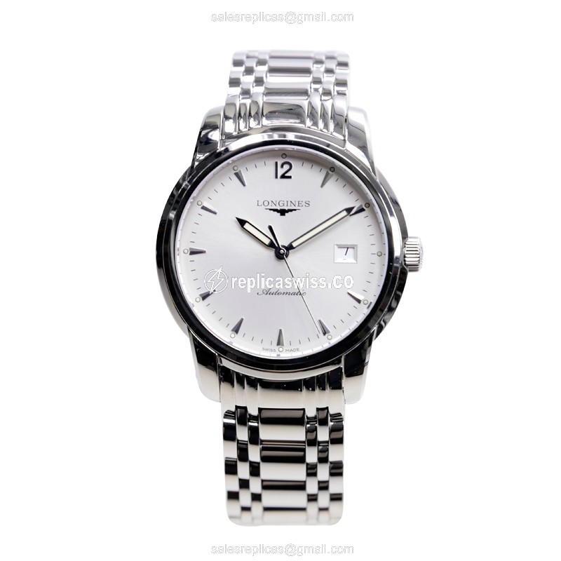 Longines Saint Imier Replica - Automatic - Steel Case, White Dial - View 2