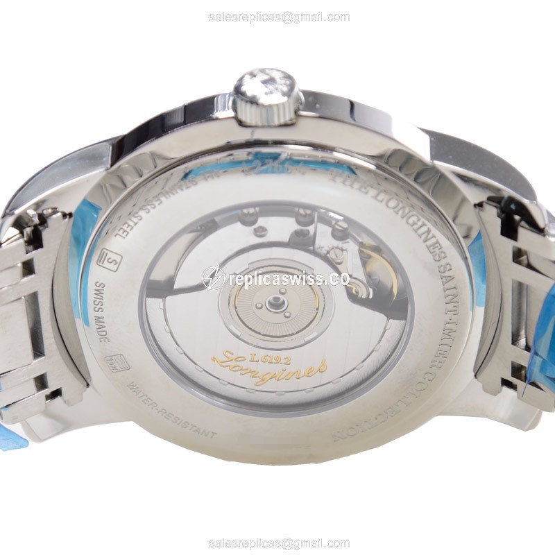 Longines Saint Imier Replica - Automatic - Steel Case, White Dial - View 4