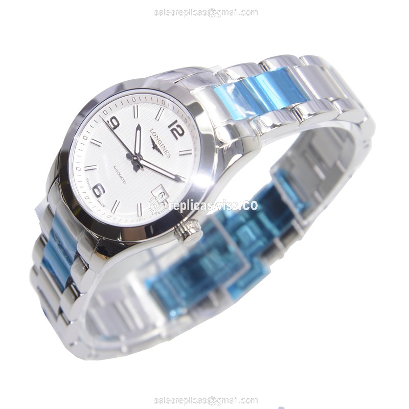 Longines Conquest Classic Replica - Automatic - Silver - Steel Case & Band - View 3