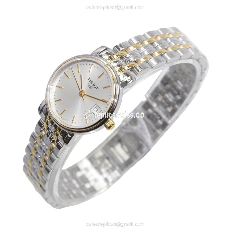 Tissot T-CLASSIC Quartz Steel - Silver Dial - Stainless Clasp - 31mm - View 3