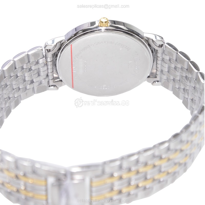 Rolex T-Classic Replica - Quartz - Steel Case - White Dial - Silver Strap - View 4