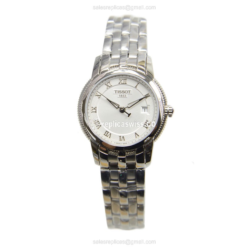 Tissot T-CLASSIC Replica - Quartz - White Dial - Steel Case - Silver Strap - View 2