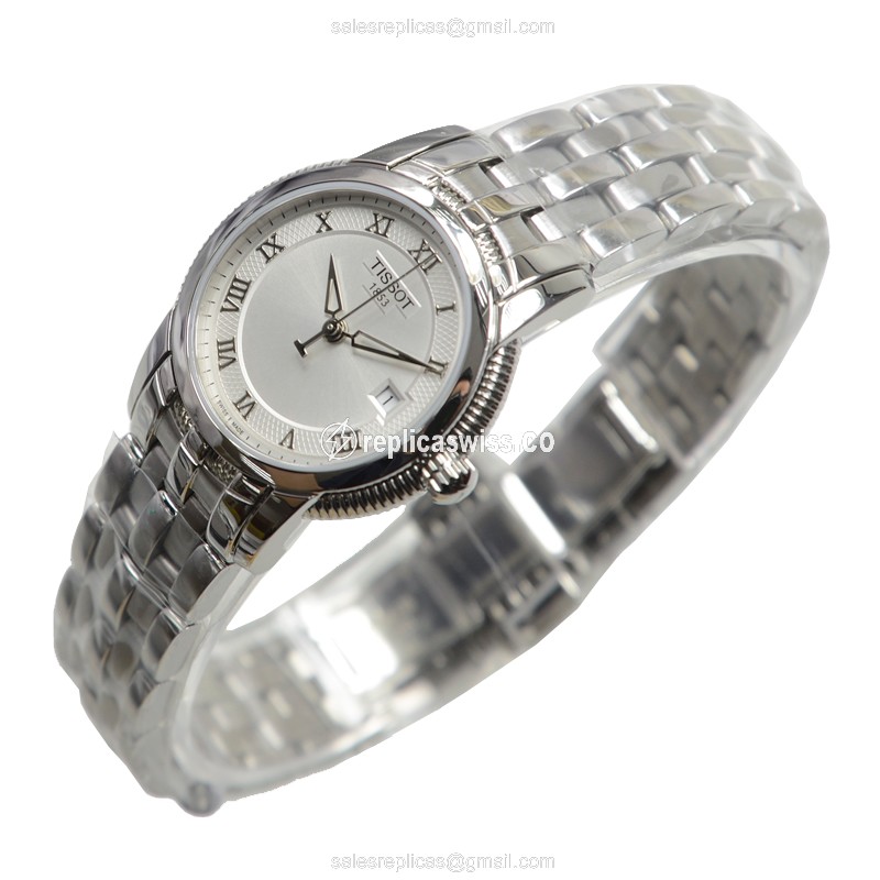 Tissot T-CLASSIC Replica - Quartz - White Dial - Steel Case - Silver Strap - View 3