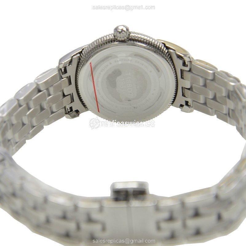 Tissot T-CLASSIC Replica - Quartz - White Dial - Steel Case - Silver Strap - View 4