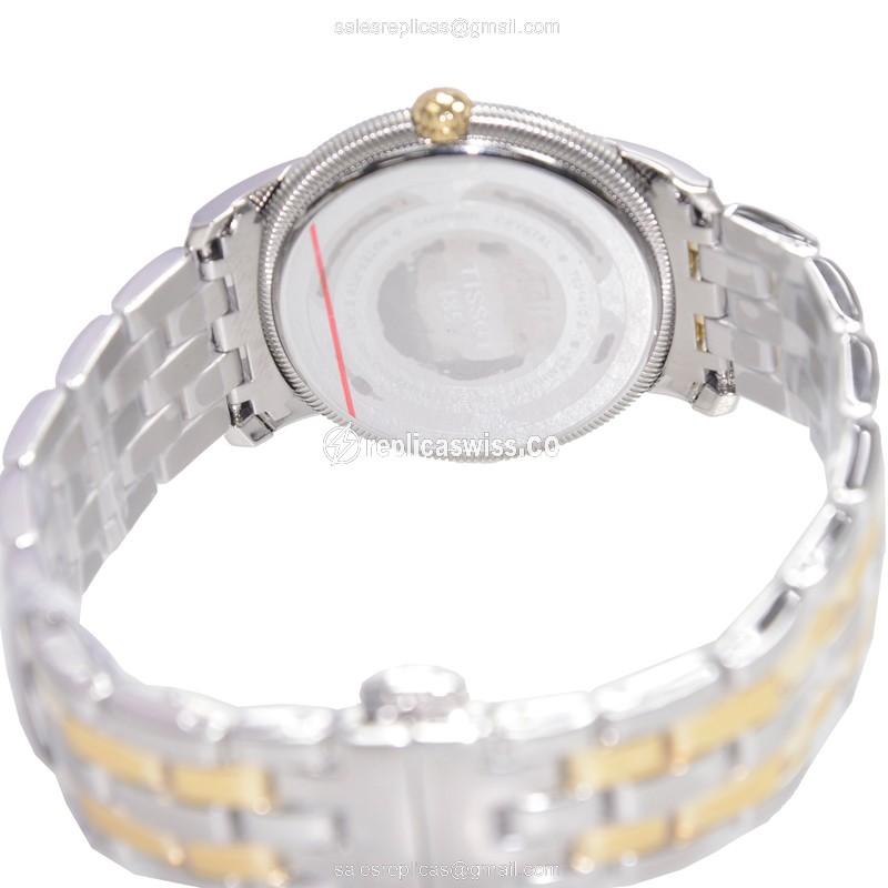 Tissot T-CLASSIC Quartz Steel - White Dial - Silver Strap - Clasp - 22mm - View 4