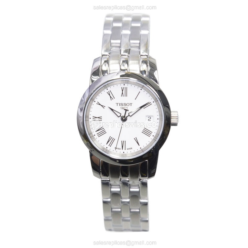Tissot T-CLASSIC Quartz - Silver Dial - Steel Case - Silver Strap - View 2