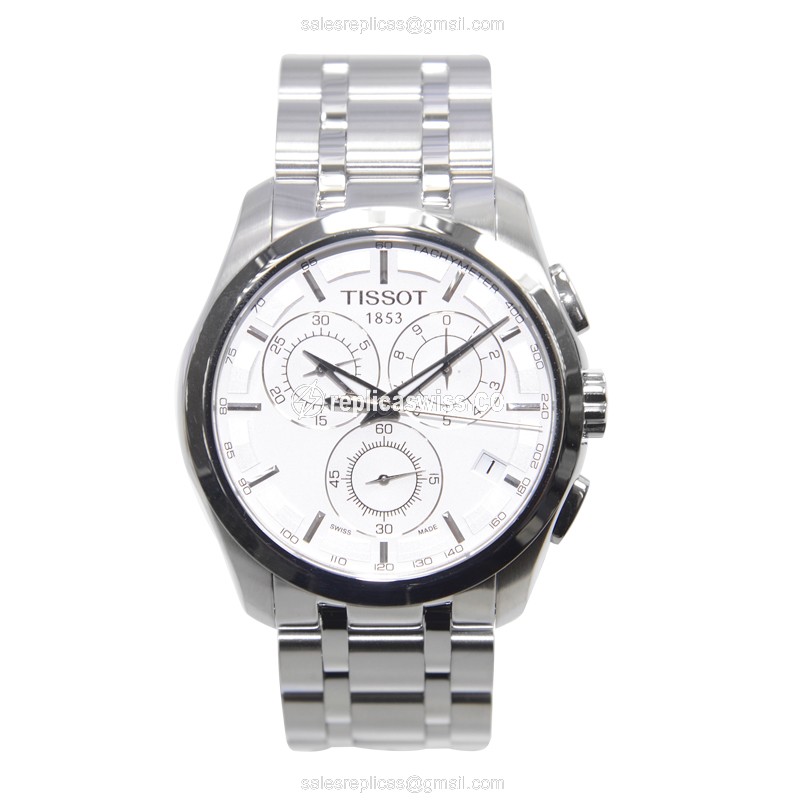 Tissot T-CLASSIC Quartz - Silver Dial - Steel Case & Band - Clasp - View 2