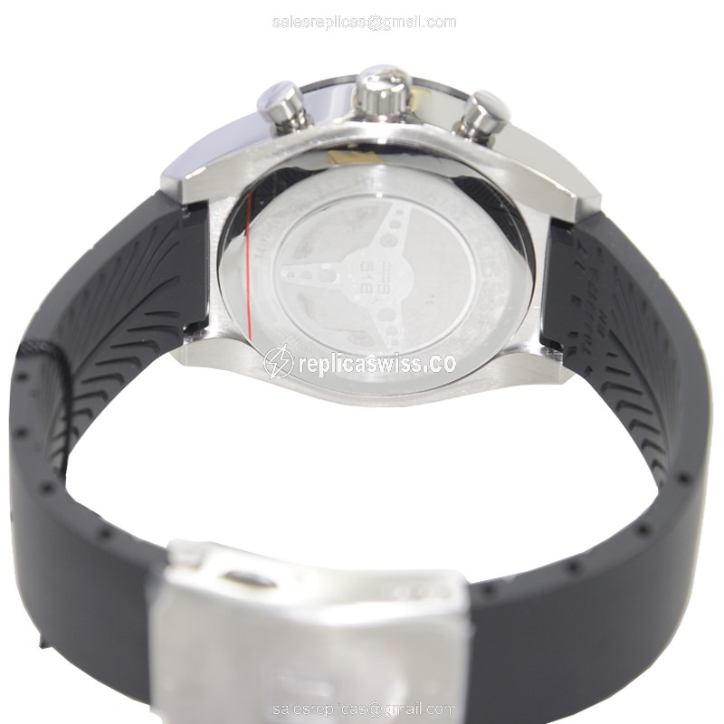 Tissot T-SPORT Quartz Silver Dial - Stainless Steel Case - Black Rubber Strap - View 4