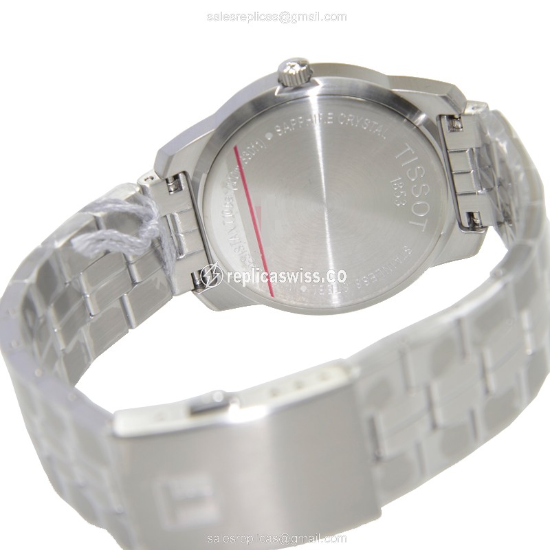 Tissot T-Classic Watch Replica - Quartz Steel Silver Dial - View 4