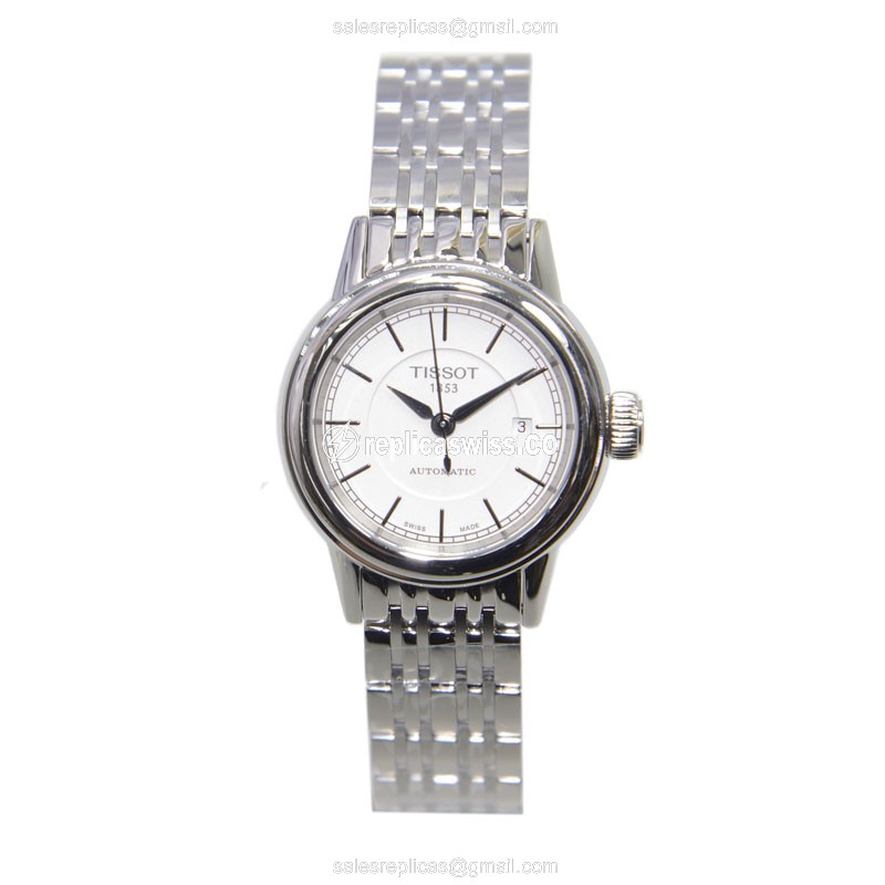 Tissot T-CLASSIC Automatic - Steel Case - White Dial - Silver Strap - View 2