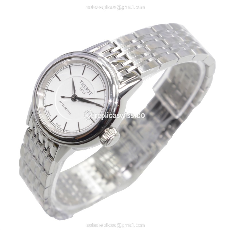 Tissot T-CLASSIC Automatic - Steel Case - White Dial - Silver Strap - View 3