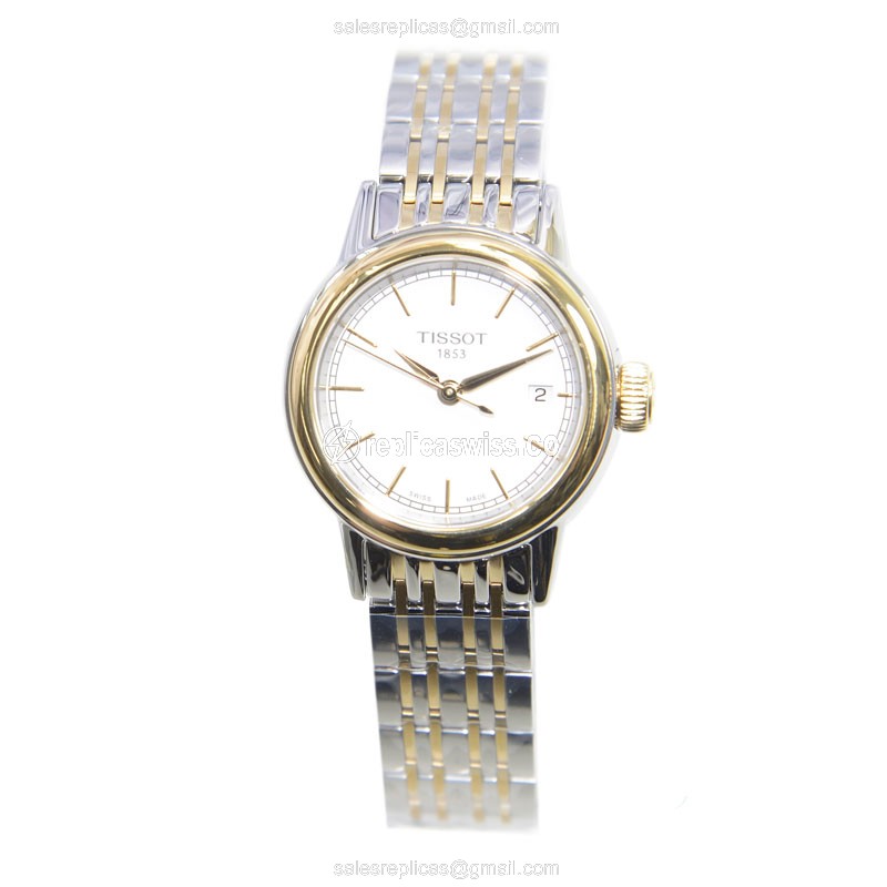 Rolex T-CLASSIC Quartz - White Dial - Steel Case - Silver Steel Strap - Clasp - View 2