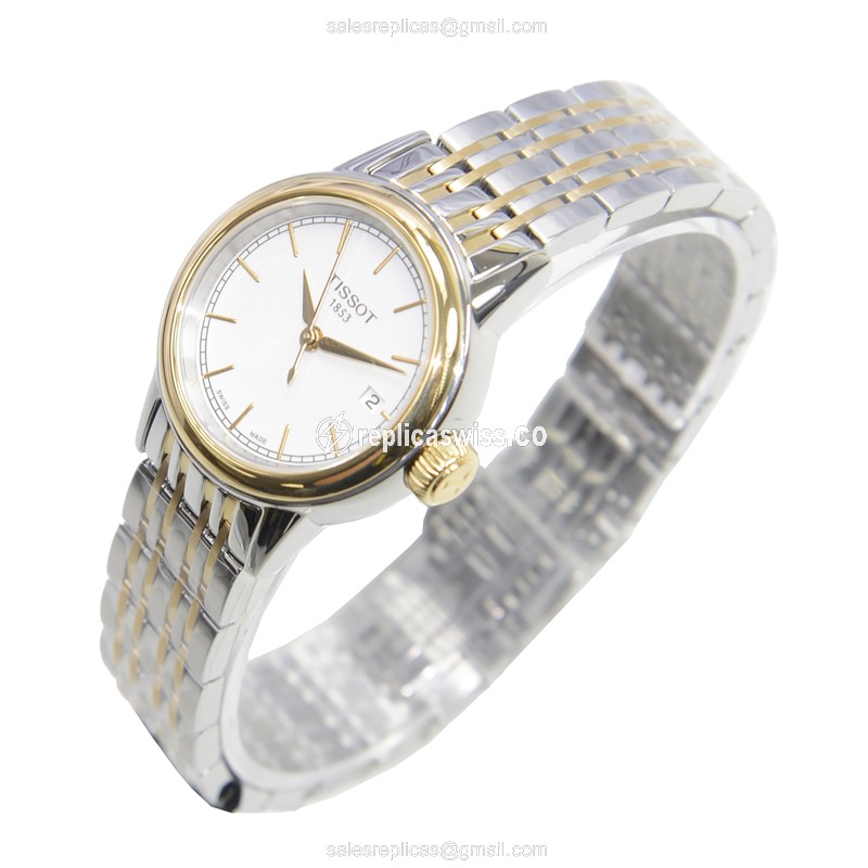 Rolex T-CLASSIC Quartz - White Dial - Steel Case - Silver Steel Strap - Clasp - View 3