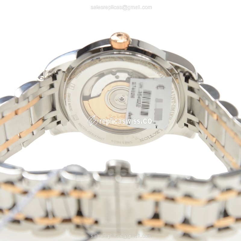 Longines SAINT IMIER Replica - Automatic - 18kt Rose Gold & Steel - Silver Dial - View 4
