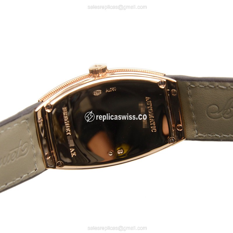 Breguet 8861BR/11/386/D000 PATRIMONY TRAD. - Auto 18kt Rose Gold - White Dial - Brown Leather Strap - View 3