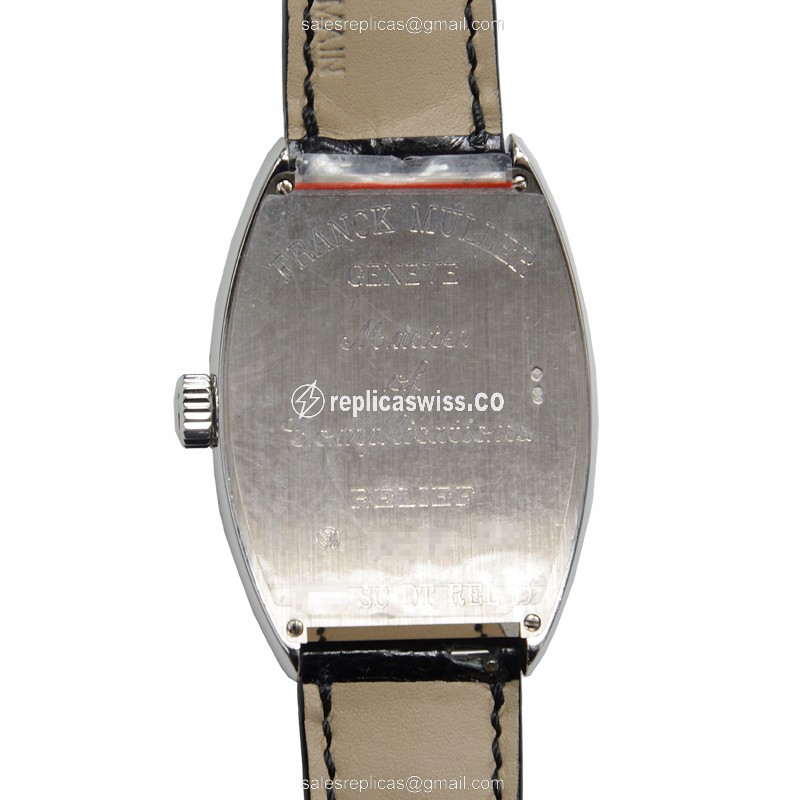 Franck Muller 7851 SC DT REL D OG Replica - Automatic - 18kt White Gold - Diamond Dial - Buckle Clasp - View 3