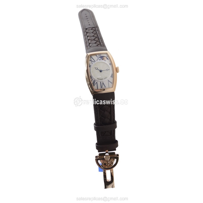 Breguet 8860BR/11/386 PATRIMONY - Automatic 18kt Gold - White Dial - Brown Leather Strap - View 2