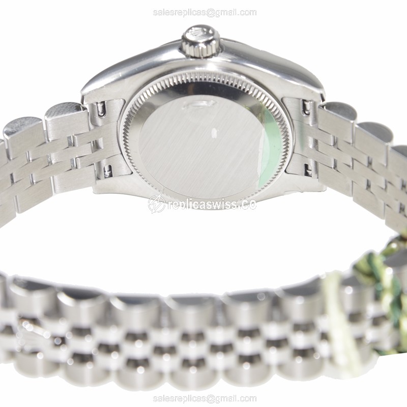 Rolex Datejust Replica - Automatic - White Dial on Silver Steel Strap - View 4