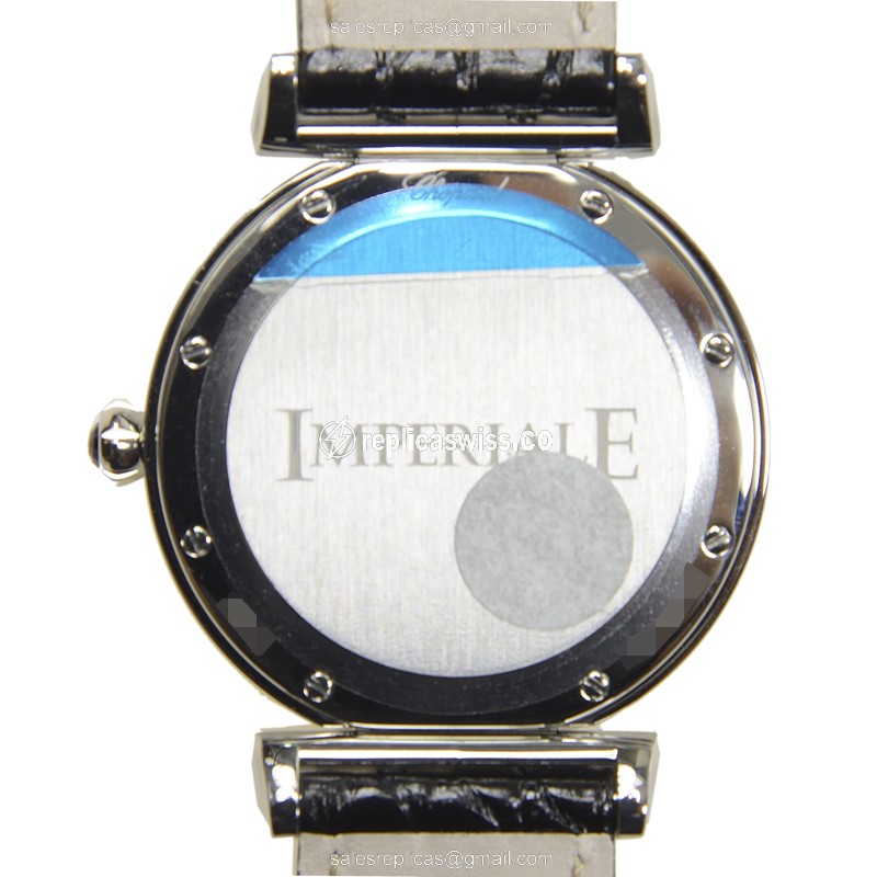 Chopard Imperiale Quartz - Steel Case - Silver Dial - Black Alligator - Sapphire Crystal - View 3