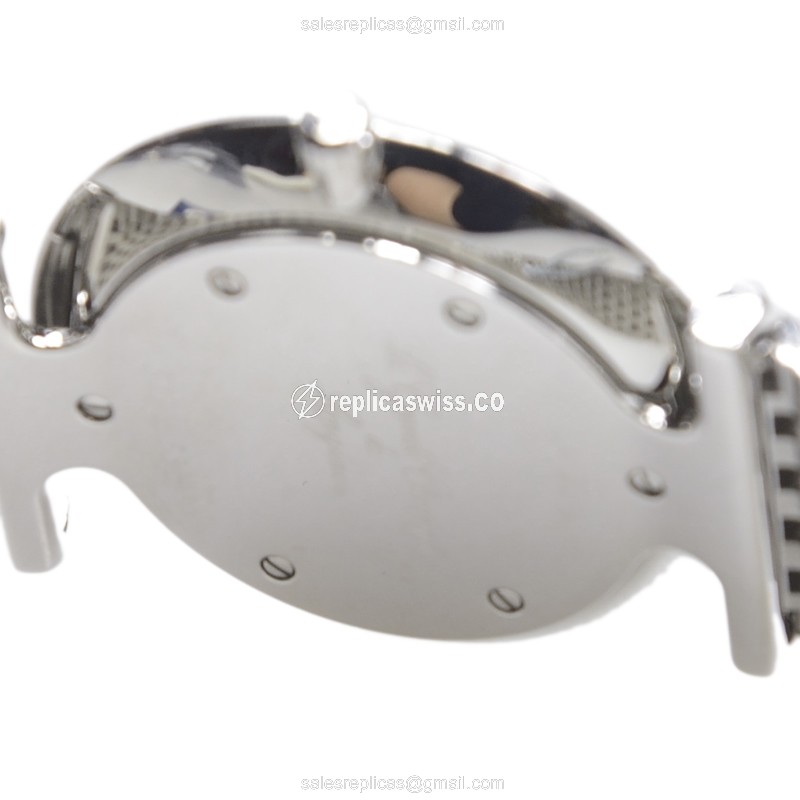 Longines L4.512.4.58.6 Replica - Quartz - Steel - Black Dial on Silver Steel Strap - View 3