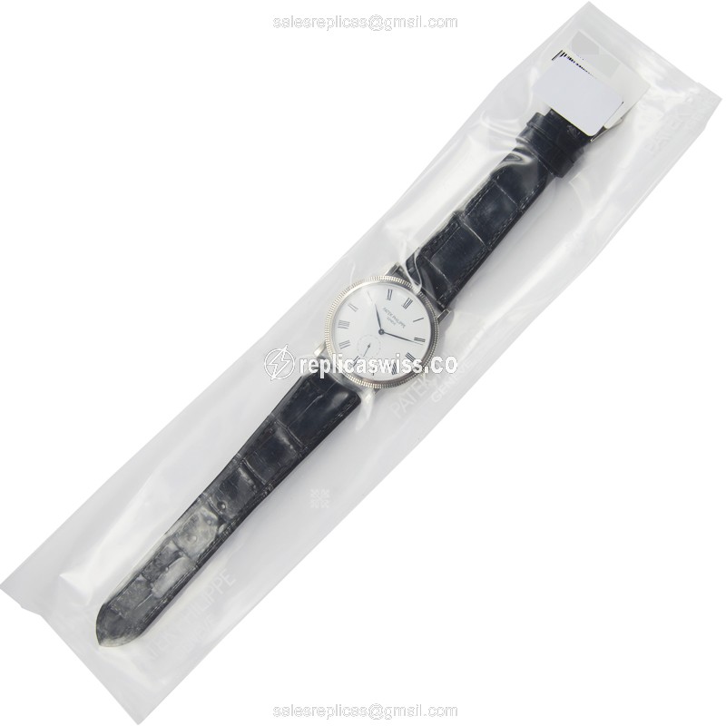 Patek Philippe Replica Watch - Calatrava - Hand Wind - White - View 2