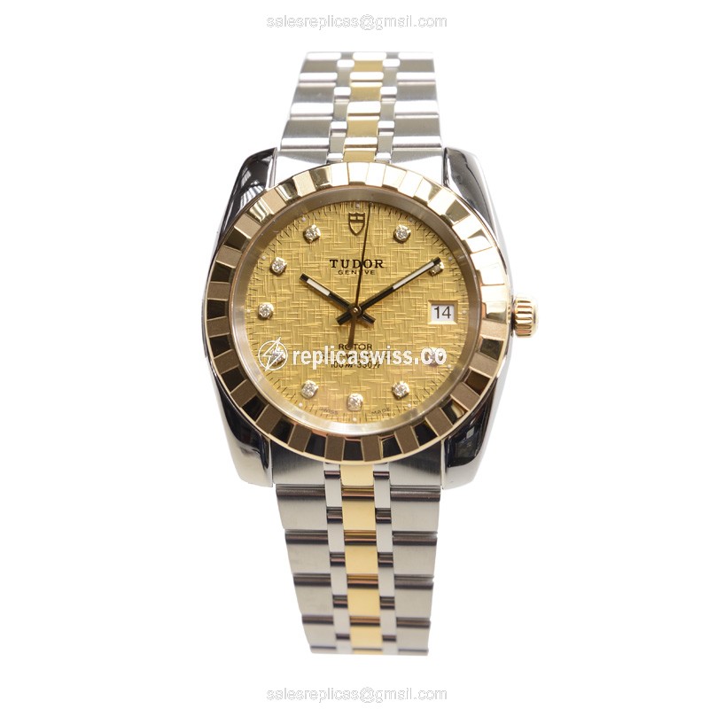 Classique Tudor 21013-62583-10DI-CHCL - Automatic - Gold on Steel - View 2