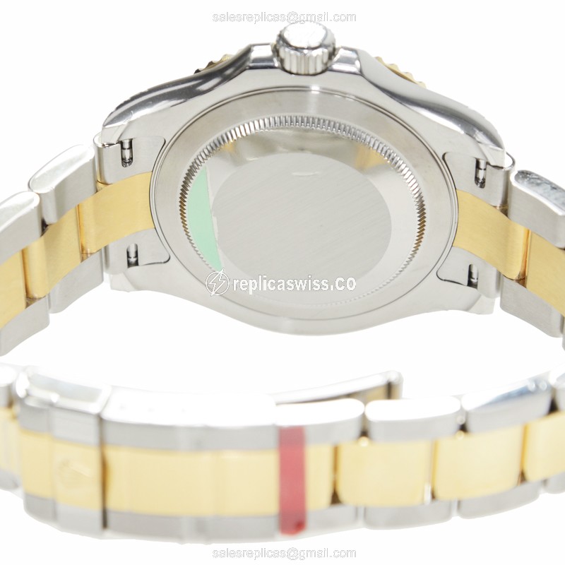 Rolex Yacht Master Replica - Automatic - 18kt Gold & Steel Case - White Dial - View 4