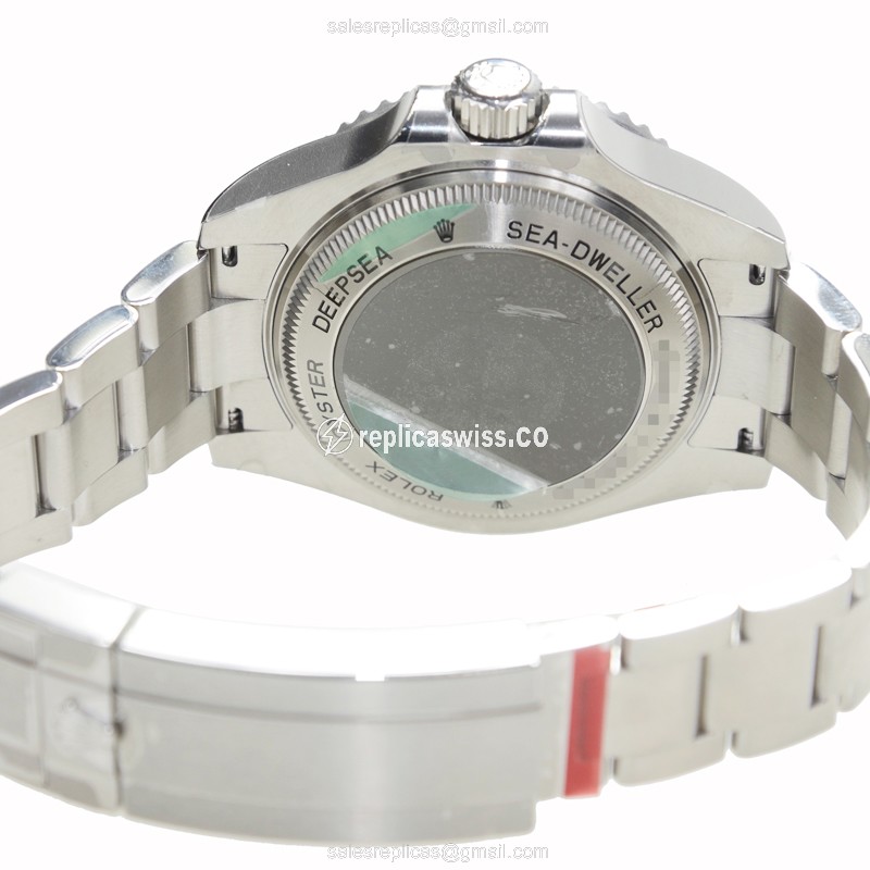 Rolex 116660 SEA-DWELLER Replica - Automatic - Steel - Black - Silver Clasp - View 4