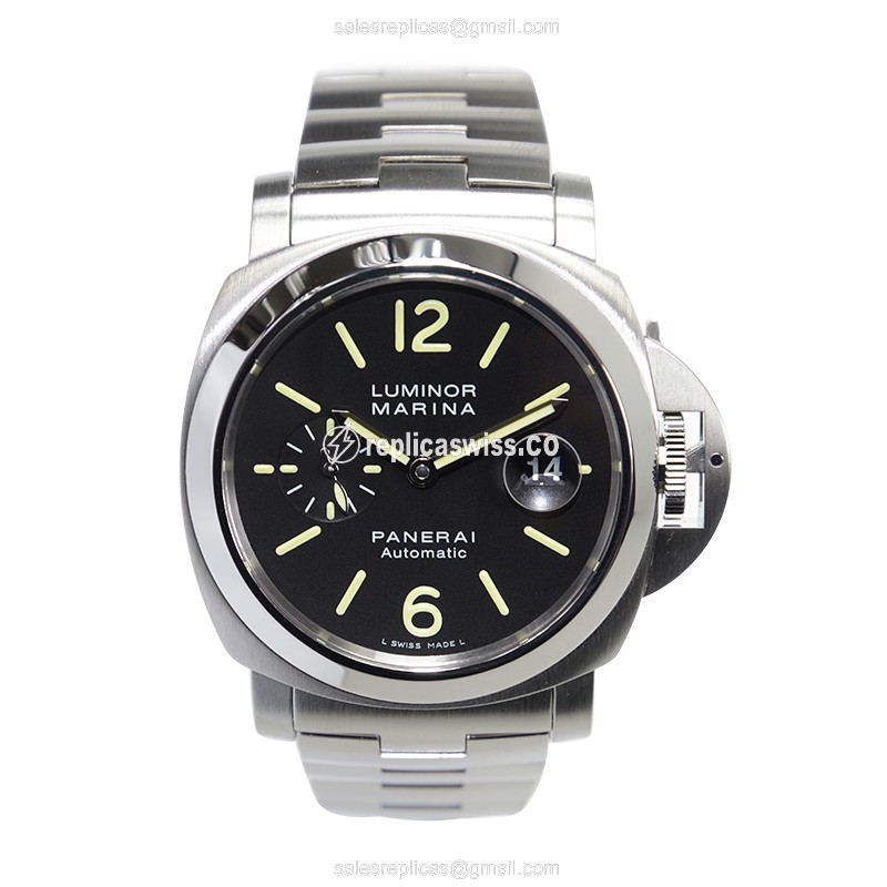 Panerai PAM00299 Automatic Replica Watch - Steel - Black - View 2