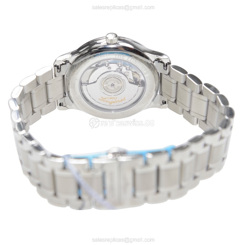 Longines L2.708.4.51.6 Replica - Automatic - Steel Case - Black Dial, Silver Clasp - View 4