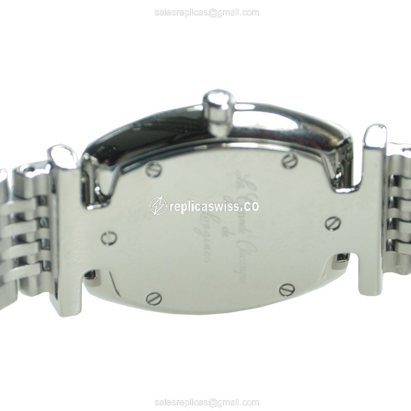 Longines LA GRANDE Quartz - Stainless Steel Case, White Dial, Silver Clasp & Strap - View 4