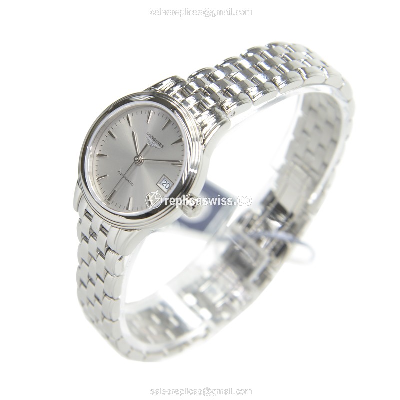Longines L4.274.4.72.6 Flagship - Automatic - Steel Case, Silver Dial - View 3