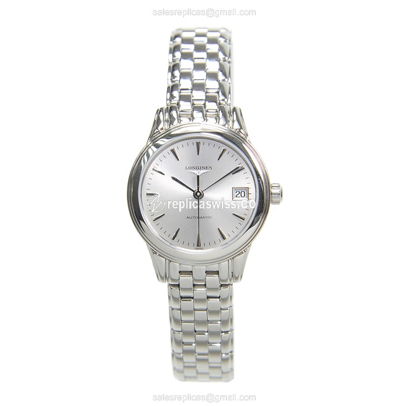 Longines L4.274.4.72.6 Flagship - Automatic - Steel Case, Silver Dial - View 2