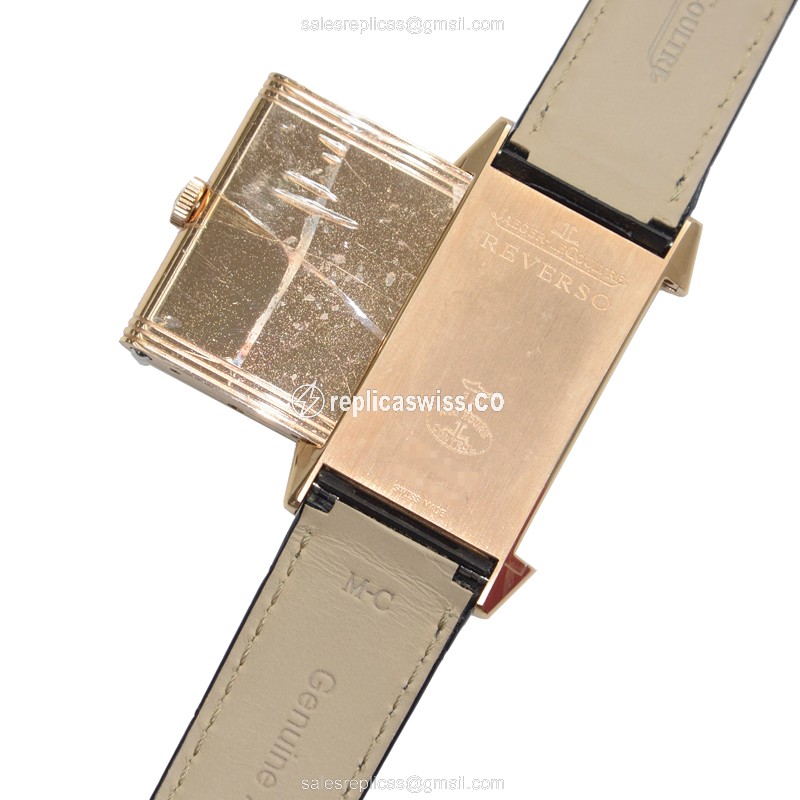Jaeger-Lecoultre Q2782520 REVERSO - Manual - 18kt Rose Gold - White Dial - Buckle Clasp - View 3