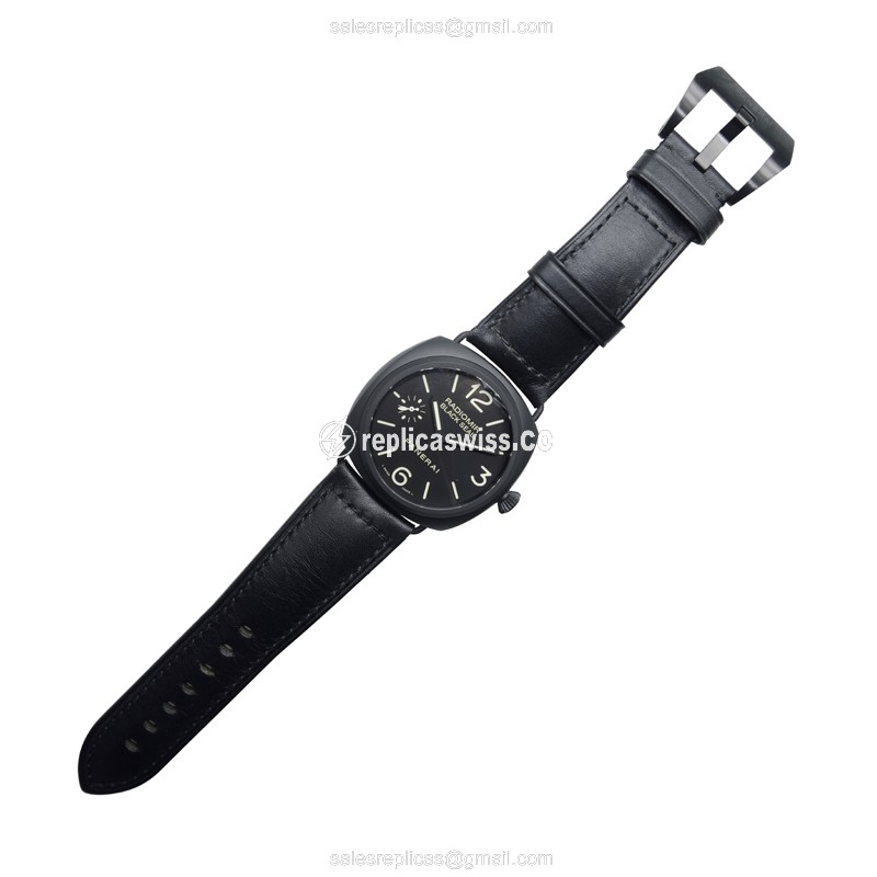 Panerai PAM00292 RADIOMIR - Manual - Steel Case - Black Dial - Black Cowhide Strap - Sapphire Crystal - View 2