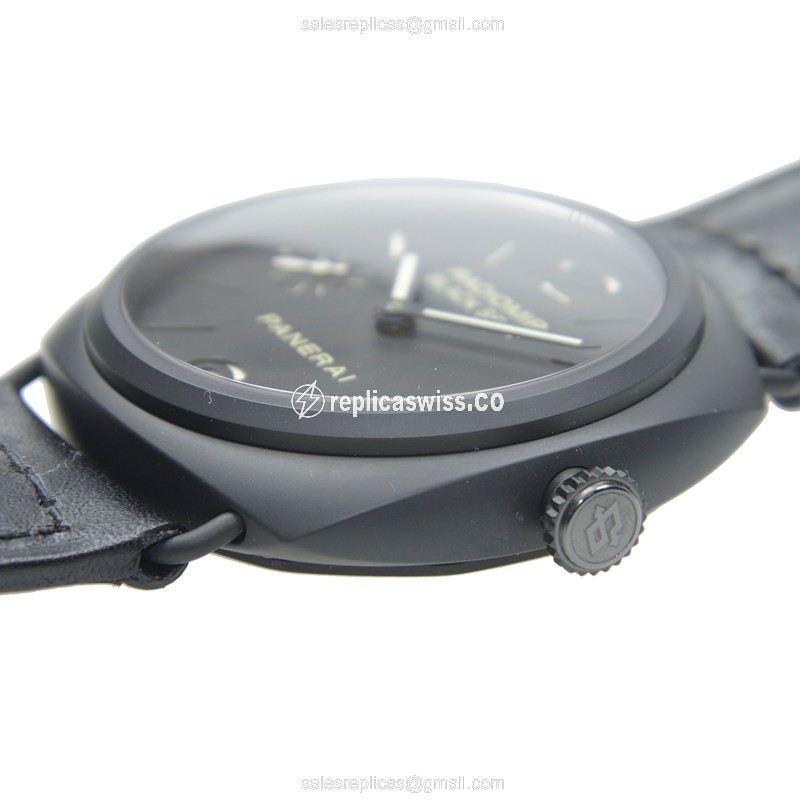 Panerai PAM00292 RADIOMIR - Manual - Steel Case - Black Dial - Black Cowhide Strap - Sapphire Crystal - View 4