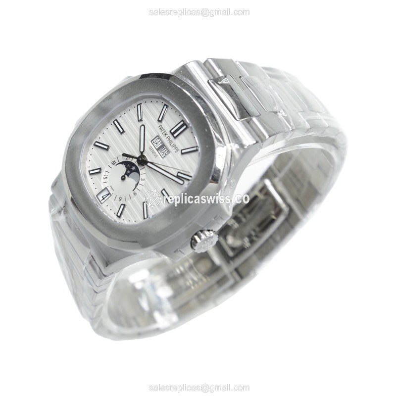 Patek Philippe 5726/1A-010 Replica - Automatic - Silver Dial - Steel Case & Band - View 3