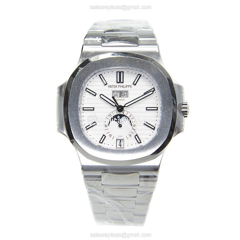 Patek Philippe 5726/1A-010 Replica - Automatic - Silver Dial - Steel Case & Band - View 2